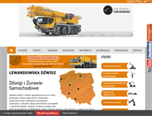 Tablet Screenshot of lewandowska-dzwigi.pl